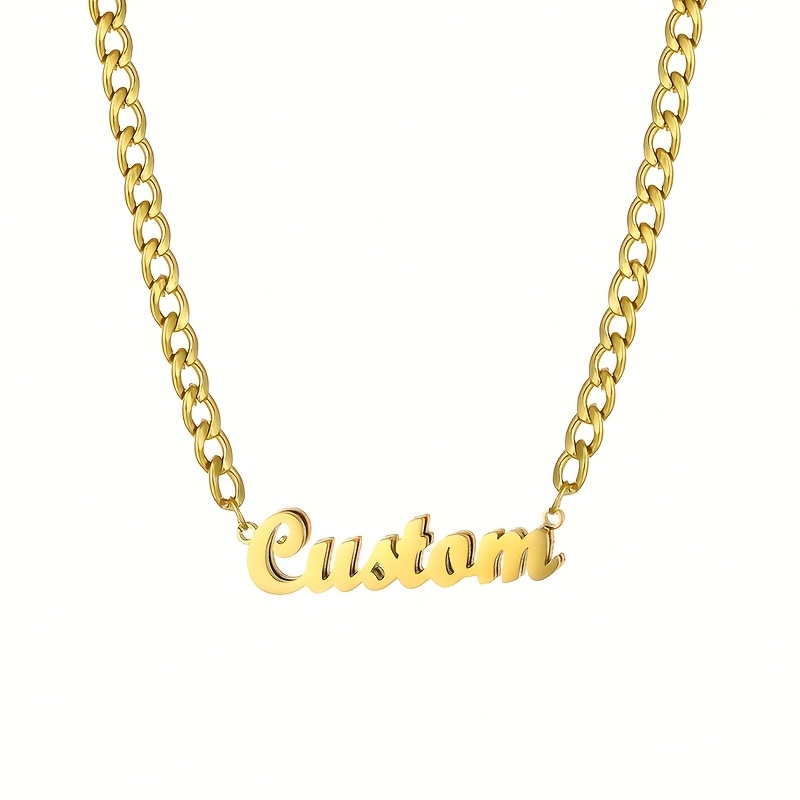 Personalized Shiny Frosted Name Double Necklace, Bohemian Gift